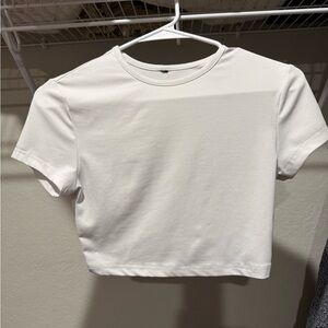Classic White Women's Crop Top